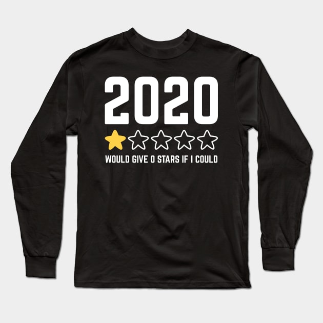 2020 Review - Funny One Star Rating Long Sleeve T-Shirt by thingsandthings